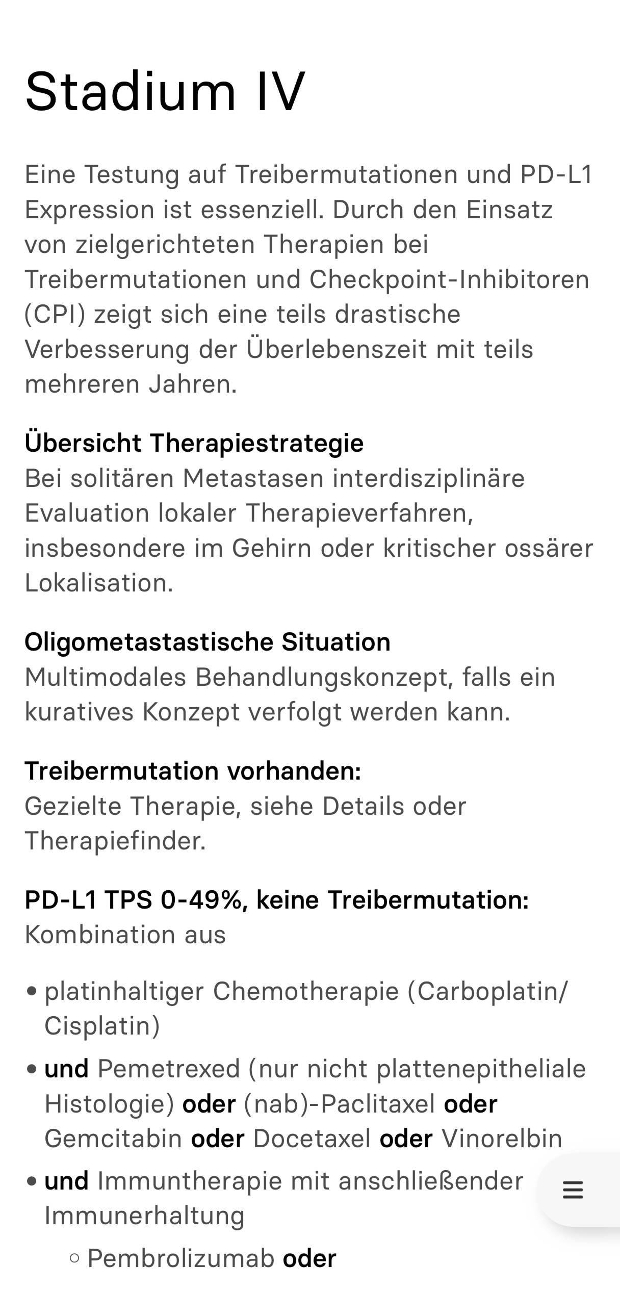 Erweiterte klinische Einordnung